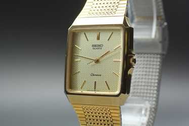 時計 SEIKO CHRONOS 9021-5220 QUARTZ SUWA Exc+5] 1987 Vintage Seiko Chronos 9021-5220 Quartz Gold