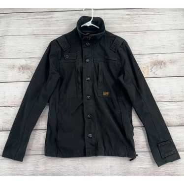G-STAR ORIGINALS ブラックミリタリージャケット セール】4 POCKET OVERSHIRT/4ポケットミリタリージャケット