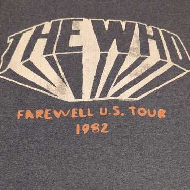 vintage the who 1982 tour t shirt - Gem
