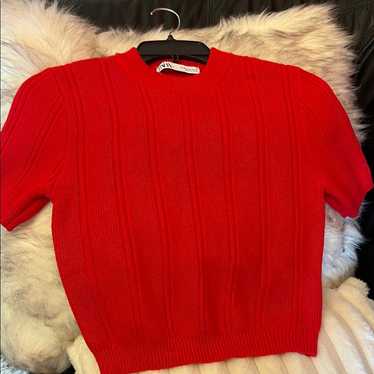 Zara red knit top - Gem