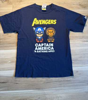 APE  BAPE MARVEL CAPTAIN AMERICA tシャツ　L BAPE X MARVEL 】SPIDER-MAN TEE | bape.com