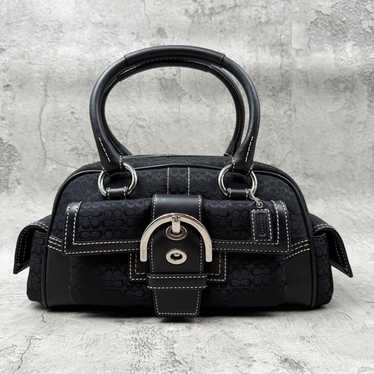 バッグ vintage coach old mini Boston BLACK Coach vintage mini boston - Gem