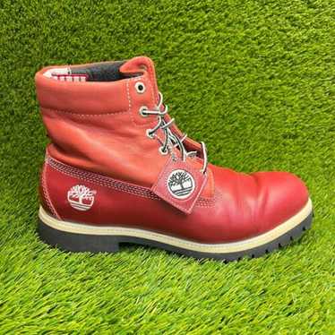 red timberlands mens size 10