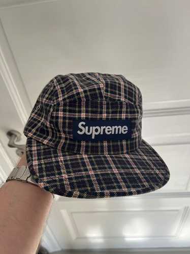 Supreme plaid camp cap - Gem