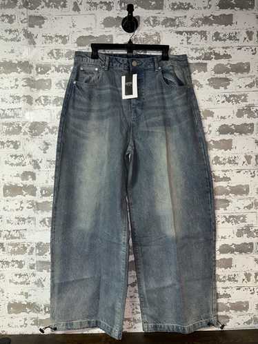 デニム・ジーパン All Seasons Parachute Vintage Washing Denim Pants Washed Gre Vintage jeans parachute denim - Gem