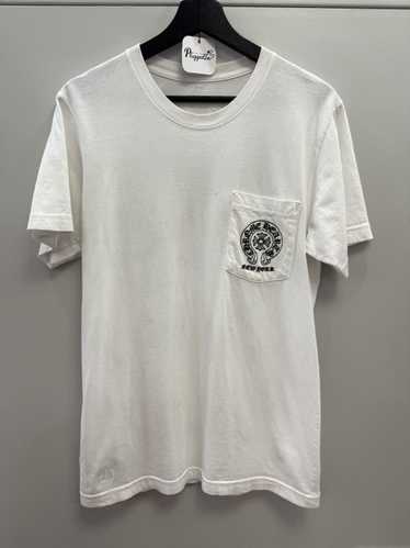 Tシャツ・カットソー Chrome hearts New york city Short sleeve pocket tee WHITE Chrome Hearts Cross Short Sleeve Pocket T-shirt White Men's