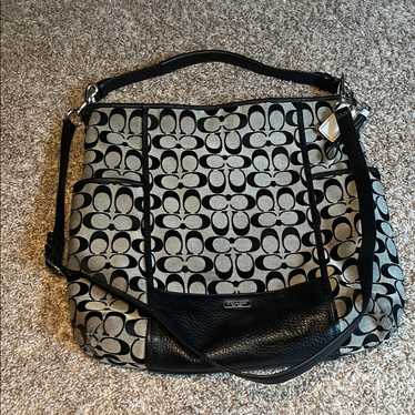 バッグ vintage coach Soho Hobo hand bag flap s-l400.jpg