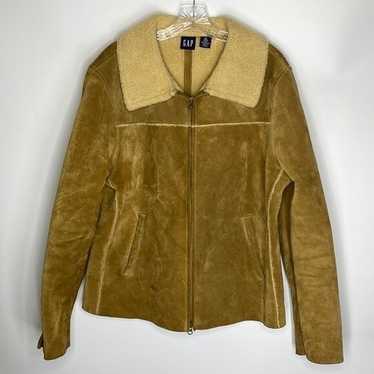 Gap tan leather jacket - Gem