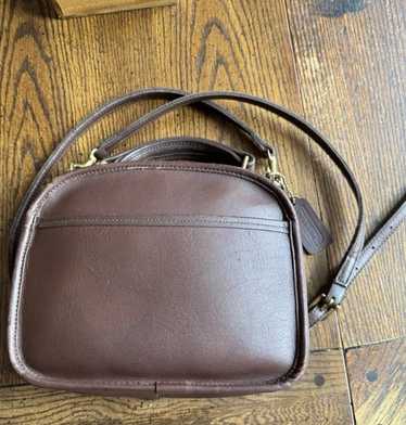 希少色　vintage coach 9991 lunchbox yellow Vintage Coach Lunch Box Bag Retro 1990s Genuine Leather +