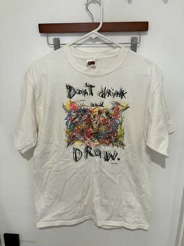 fred babb アートスウェット 90s Fred Babb Art Can't Hurt You T-shirt. Vintage 1991 Faded