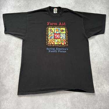 Neil Young Willie Norah 他 FARM AID 25シャツ Farm Aid '99 T-shirt 1999 Neil Young Willie Nelson Farm