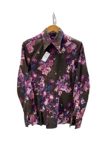 【archive】TORNADO MART flower sheer　shirt Japanese Tornado Mart Sheer Floral Print Button-Front Shirt