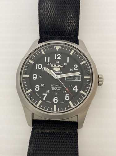 【美品】seiko 5 sports 7s36-03j0 NEW Seiko 5 40th Anniversary RARE 44mm Stainless Steel