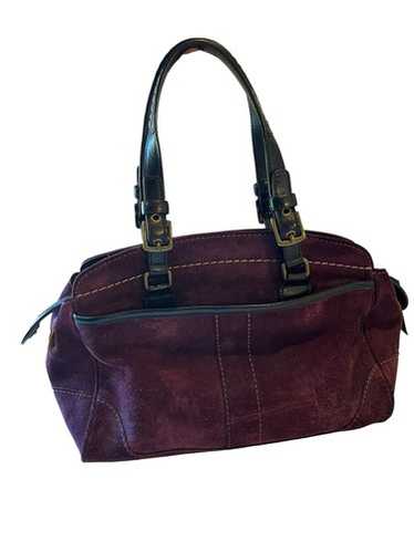 バッグ Coach Soho Suede&Leather Handbag Satchel COACH RARE, Vintage Soho Satchel- Flap, Studded -9642