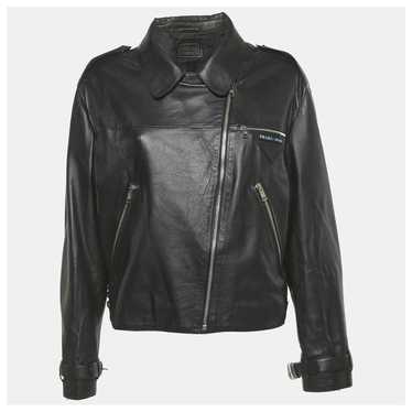 ジャケット・アウター OLD PRADA LEATHER JACKAT Prada Leather jacket vintage adjustable tabs | The Fashion