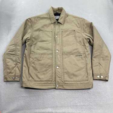 良品　カーハート　WIP DOUBLE FRONT JACKET ベージュ　M 良品 カーハート WIP DOUBLE FRONT JACKET ベージュ M