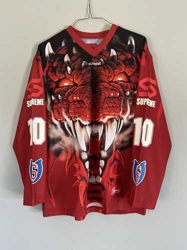 も*と様 supreme Dragon Hockey Jersey Supreme Dragon Hockey Jersey Red Men's - FW20 - US