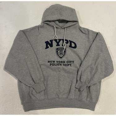 【IONSEOUL】N.Y.P.D Fleece Overfit Sweatshirt 4JH669 NYPD Hoodie Adult S NEW YORK CITY POLICE DEPARTMENT Fleece