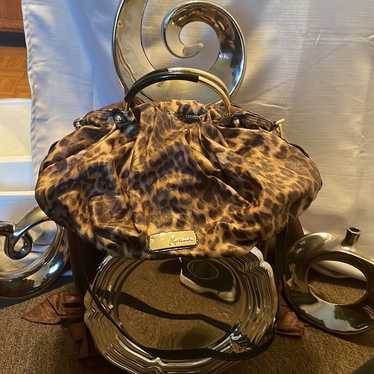 バッグ archive GUESS hand bag y2k leopard GUESS Leopard Print Chain Bag