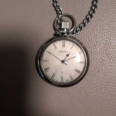 Seiko pocket watch silver - Gem