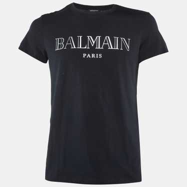 Tシャツ・カットソー BALMAIN TOP (EF1AB390KB07) Balmain Button-Embellished Logo T-Shirt | Saks Fifth Avenue