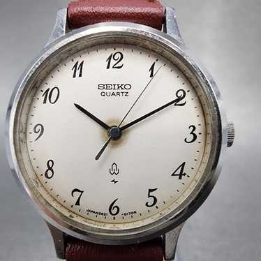 【稼働】SEIKO クオーツ 2621-5230 シルバー レディース 美品 稼働品》 セイコー レディース腕時計 シルバー系文字盤