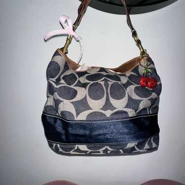 バッグ Coach Signature Denim Canvas Legacy Bag Preowned Vintage Coach Legacy Limited Edition Signature C