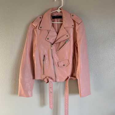 Zara pink leather jacket - Gem