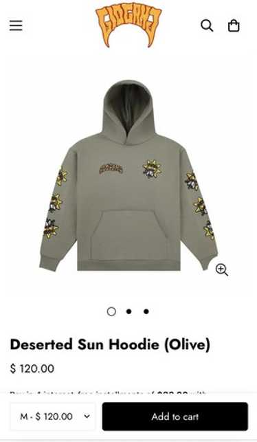 【GLOGANG】★パーカー★ Deserted Sun Hoodie Deserted Sun Hoodie (Olive)