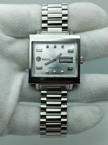 RＡDO マンハッタン　(SUGA) RADO MANHATTAN Water Sealed Automatic Day Date Square Men's