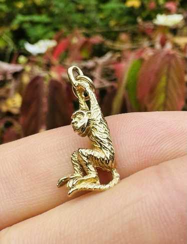 Vintage 9ct gold monkey - Gem