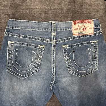 希少 人気【TRUE RELIGION】BOBBY SUPER T 白ステッチ 人気】 トゥルーレリジョン BOBBY SUPER T ホワイトステッチ