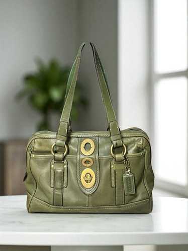 バッグ Coach Pocket Flap Legacy Satchel Bag Coach Legacy Turn Lock Satchel/Top Handle Bag Handbags