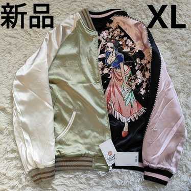 シュートワン Shoot One スカジャン 青金 美品 サイズM 希少 90s Sukajan souvenir jacket one - Gem
