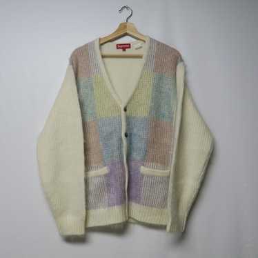 Supreme brushed mohair cardigan - Gem
