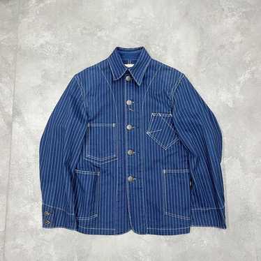 【美品】RRL Wabash Stripeレイルマン カバーオールM Rrl wabash jacket - Gem