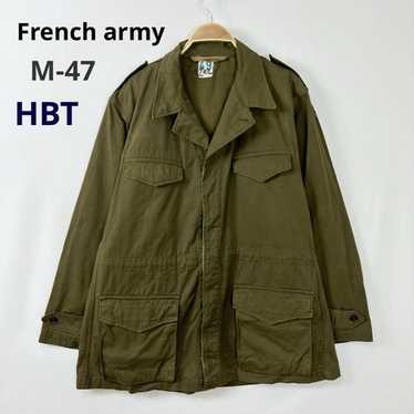 ［超希少］60s vintage French army M-47 後期 HBT Vintage 60's Deadstock M 47 French Army Olive HBT Field