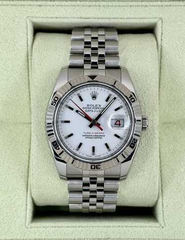 カマタマ　オーセンユニ Rolex Datejust Turnograph 116264 Black Dial Oyster Band 18K
