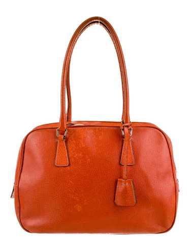 プラダ PRADA ボストン BL0283 CINGHIALE CUOIO Prada Paglia Cinghiale Frame Tote in Black (Lot 2030