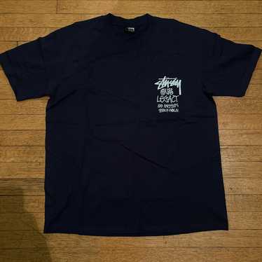 あ　our legacy Stussy ネイビー Tシャツ Lサイズ Stussy x Our Legacy Work Shop Tシャツ Mサイズ｜Yahoo!フリマ