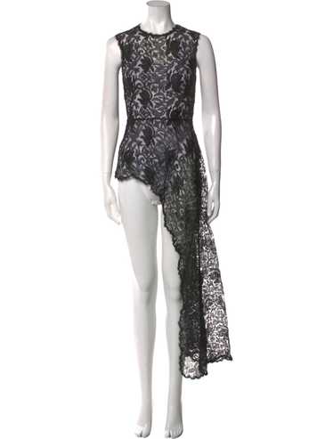 【Alexander McQueen】★lace-insert midi dress Alexander McQueen lace-insert midi dress - women - Polyamide