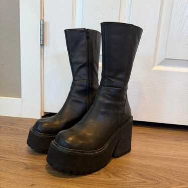 UNIF ARMADA ミリタリーブーツ24.5 MILITARY 実物 新品 カナダ陸軍 オフィサーブーツ ミリタリー