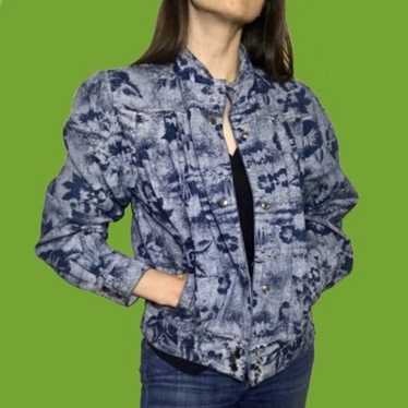 ジャケット・アウター 80s vintage flower denim jeans jacket Vintage 80's Teddi Denim Floral Embroidered Jacket | eBay