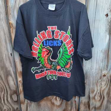 the rolling stones Licks Tour 2002 Tシャツ Vintage 00's The Rolling Stones LICKS TOUR 2002 Lip & Tounge