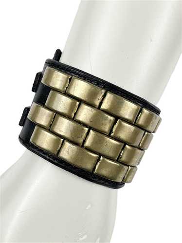 【UNDERCOVER】真鍮 ダブルバックル LEATHER CUFF F UNDERCOVER】真鍮 ダブルバックル LEATHER CUFF F - メルカリ