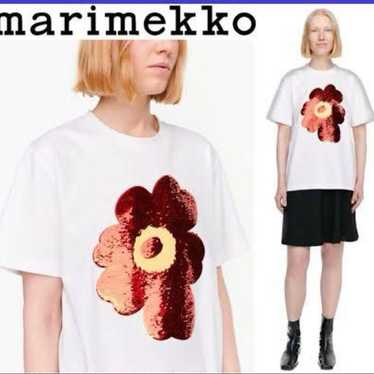 【2022AW】marimekko マリメッコ/ Kallion Unikko Tシャツ Marimekko Kallion Unikko, white | Beyond