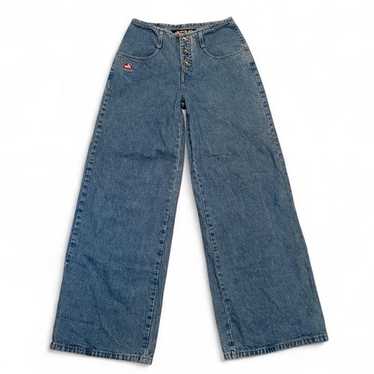 パンツ 90s JNCO Jeans Belle Denim vtg 90s JNCO jeans size 13 Embroidered Bell Bottom S-1015