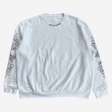 希少品◆送料込【CHROME HEARTS】Love You Crewneck Sweatshirt Chrome Hearts Love You Crewneck Sweatshirt White Men's