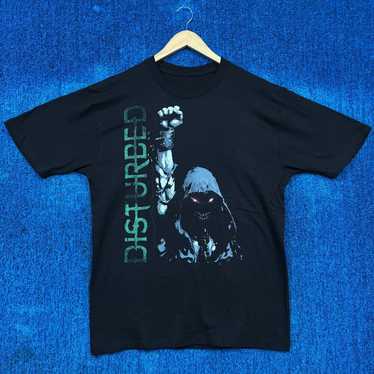 DISTURBED グラフィックTシャツ XL Disturbed Band Tee XXL Metal 1/1 Rare Merch UNI Oversized