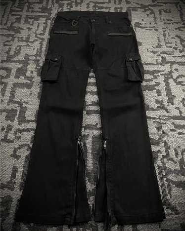 パンツ archive MIDAS damage black flare denim Midas studded lace up flared denim 😵‍💫 #tornadomart